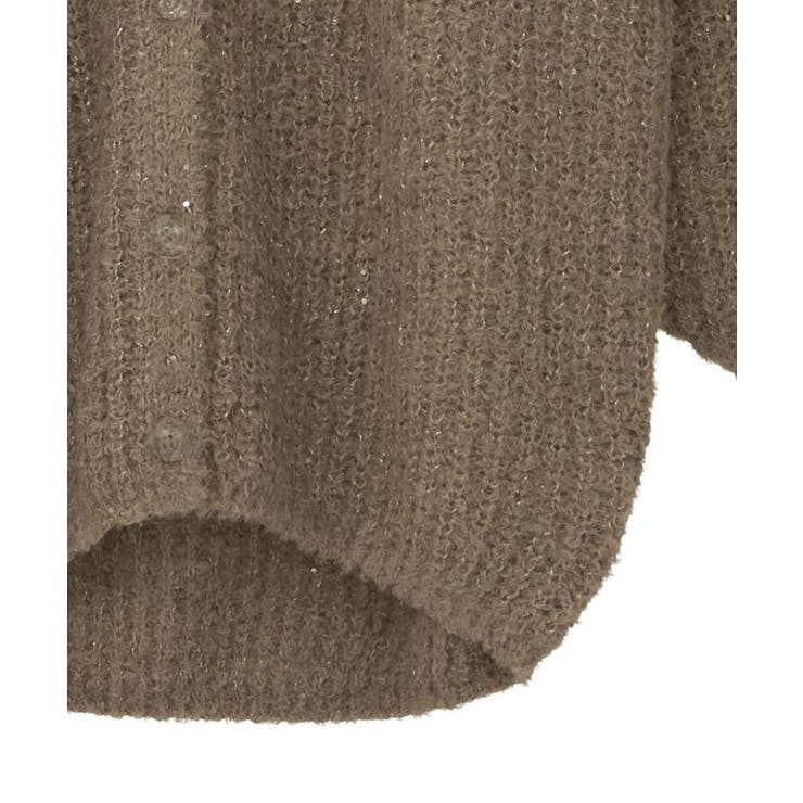 スパンコールブークレカーディガン | earth music&ecology  | 詳細画像27 