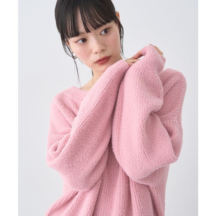 パウダーシャギー畦プルオーバー | earth music&ecology  | 詳細画像21 