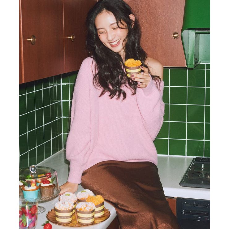 パウダーシャギー畦プルオーバー | earth music&ecology  | 詳細画像6 