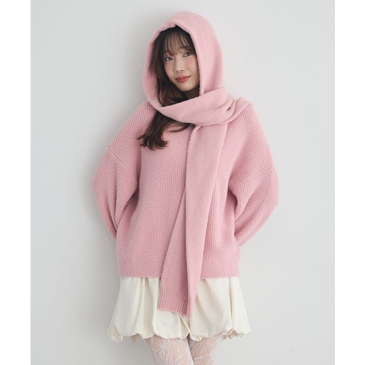 パウダーシャギー畦プルオーバー | earth music&ecology  | 詳細画像22 