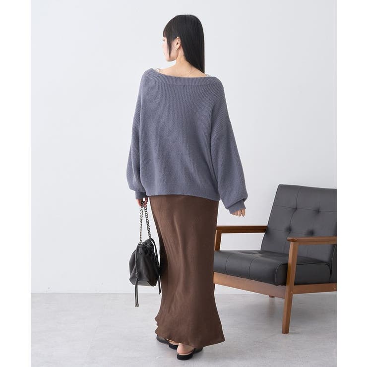 パウダーシャギー畦プルオーバー | earth music&ecology  | 詳細画像13 