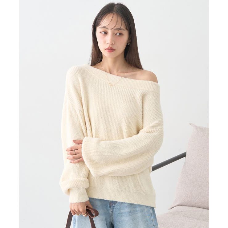 パウダーシャギー畦プルオーバー | earth music&ecology  | 詳細画像24 