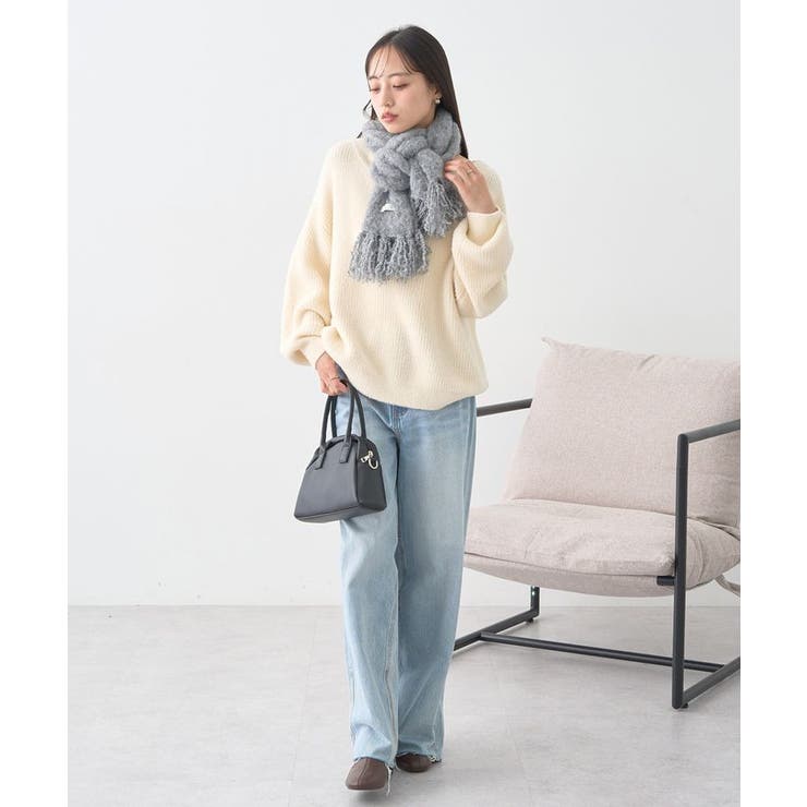 パウダーシャギー畦プルオーバー | earth music&ecology  | 詳細画像28 