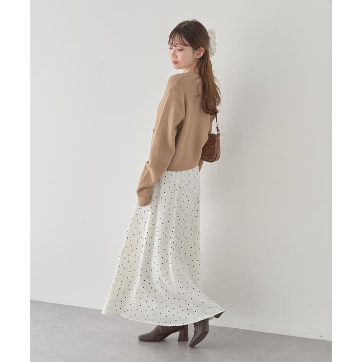 パウダーシャギークルーネックカーディガン | earth music&ecology  | 詳細画像25 