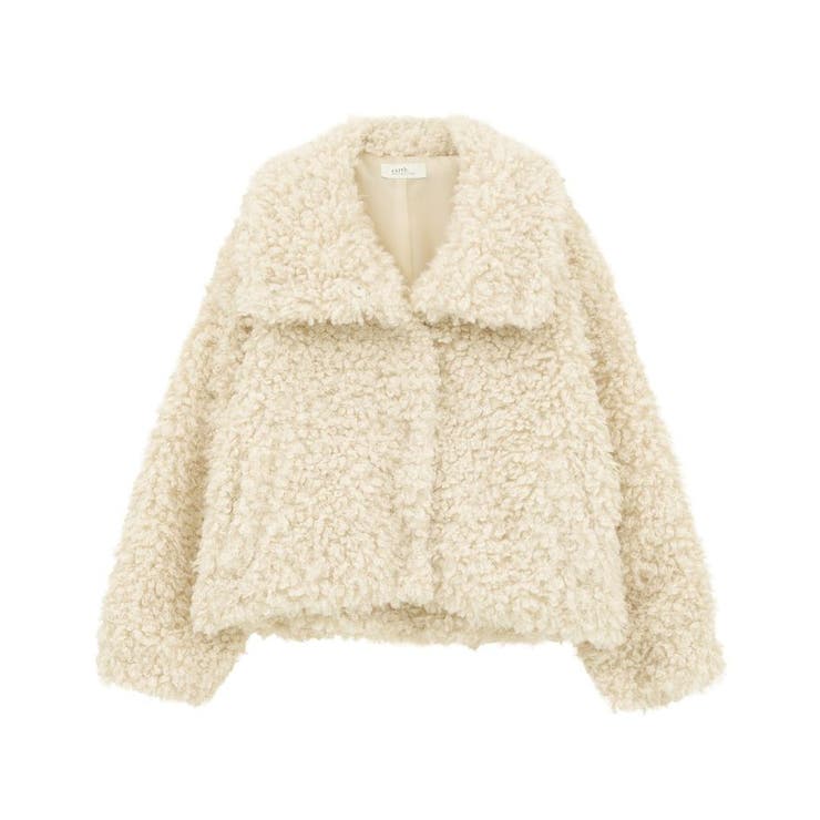 プードルファーショートブルゾン | earth music&ecology  | 詳細画像44 