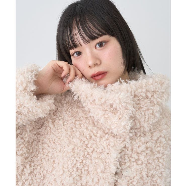 プードルファーショートブルゾン | earth music&ecology  | 詳細画像31 