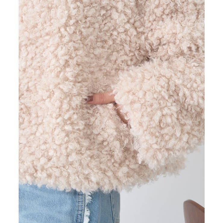 プードルファーショートブルゾン | earth music&ecology  | 詳細画像32 