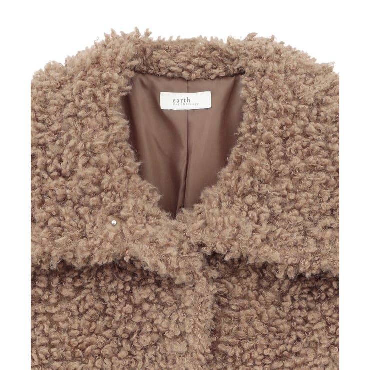 プードルファーショートブルゾン | earth music&ecology  | 詳細画像35 