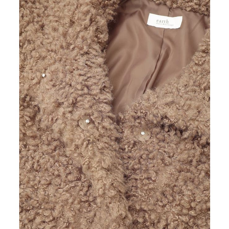 プードルファーショートブルゾン | earth music&ecology  | 詳細画像38 