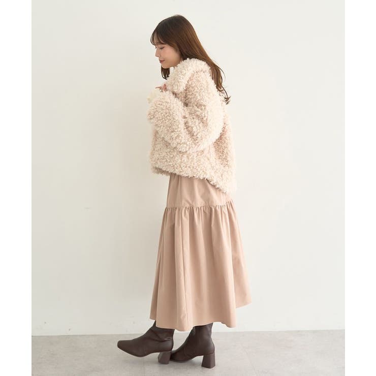 プードルファーショートブルゾン | earth music&ecology  | 詳細画像24 