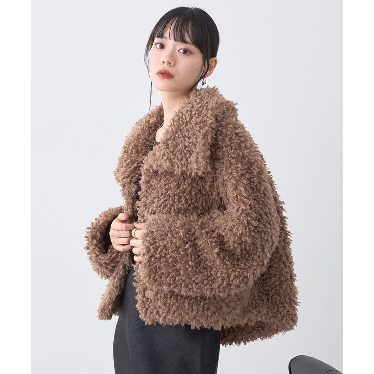 プードルファーショートブルゾン | earth music&ecology  | 詳細画像26 