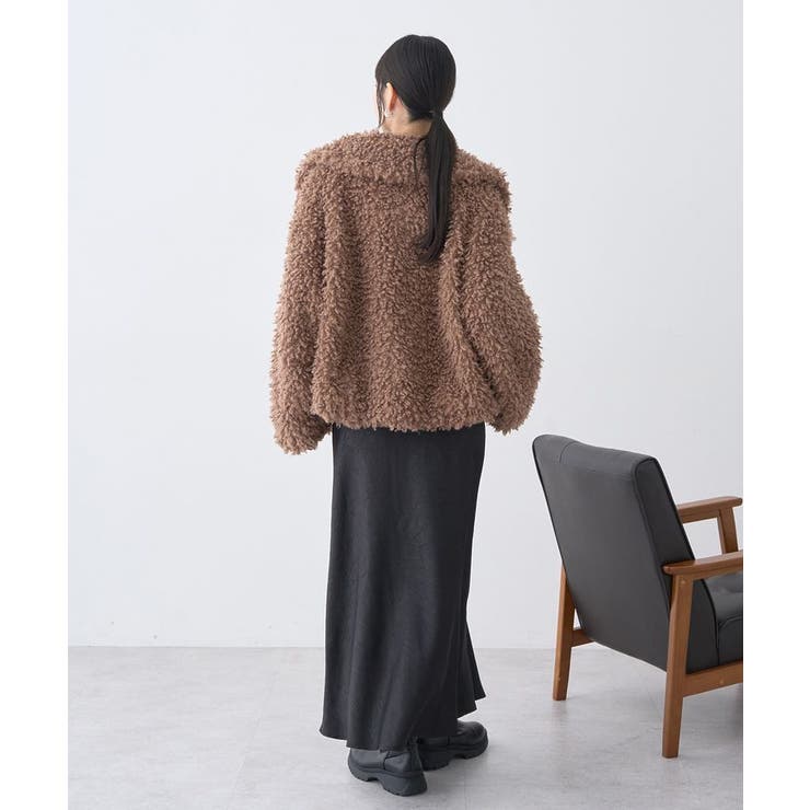 プードルファーショートブルゾン | earth music&ecology  | 詳細画像29 