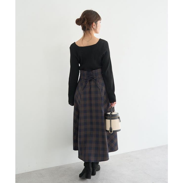 バックレースアップスカート | earth music&ecology  | 詳細画像20 