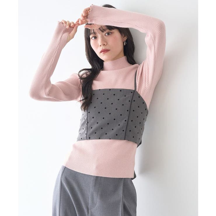 ハートプレートリブニットプルオーバー | earth music&ecology  | 詳細画像15 