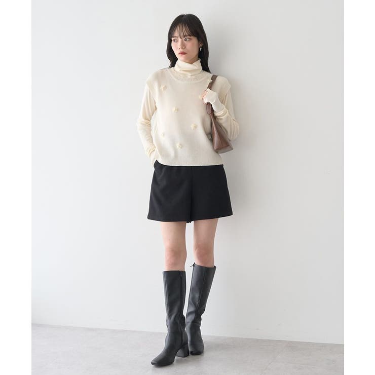 バックレースアップショートパンツ | earth music&ecology  | 詳細画像18 