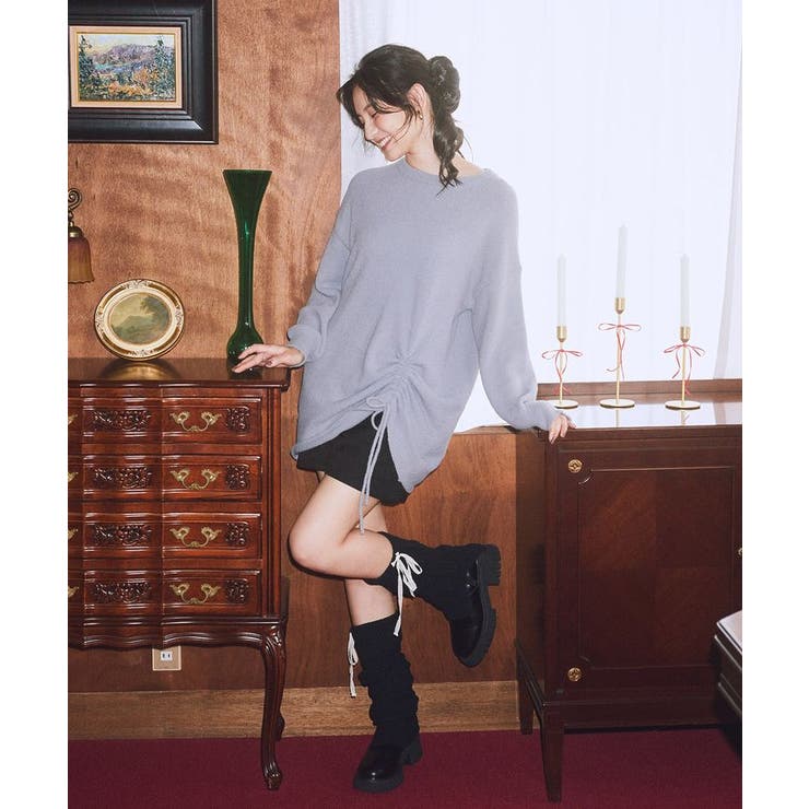 バックレースアップショートパンツ | earth music&ecology  | 詳細画像21 