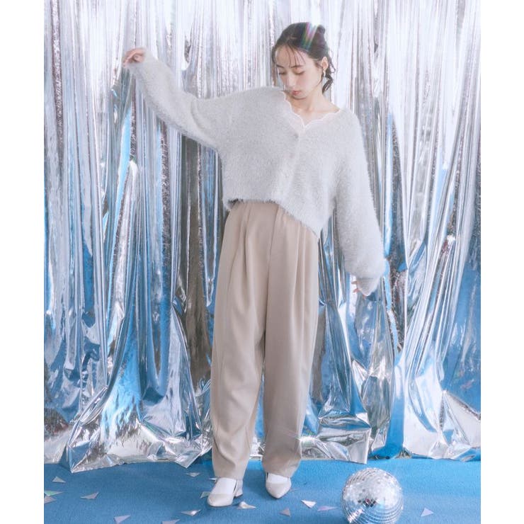 ミックスカラーラメニットカーディガン | earth music&ecology  | 詳細画像6 