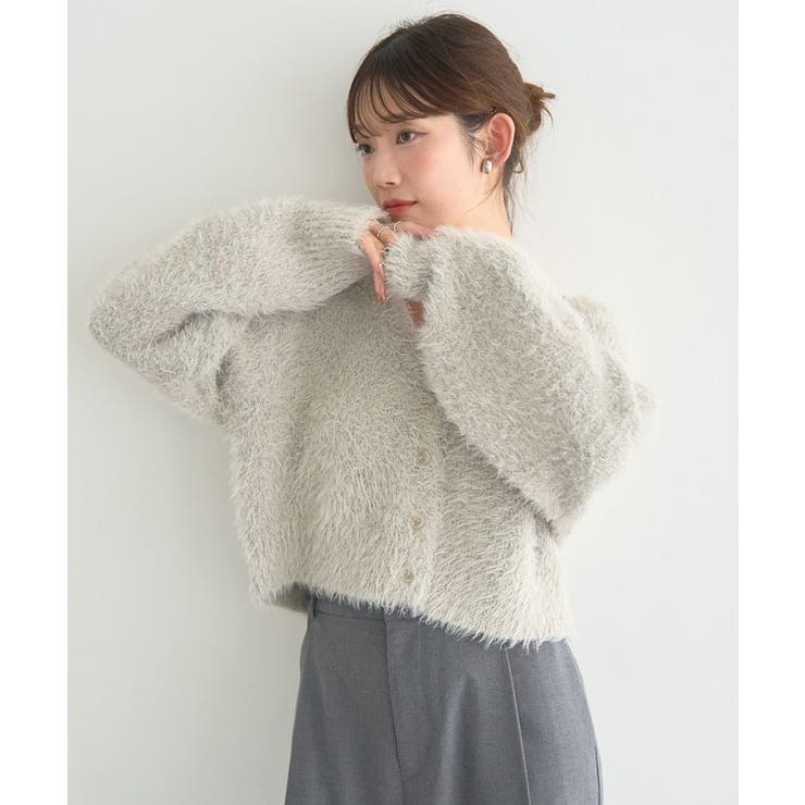 ミックスカラーラメニットカーディガン | earth music&ecology  | 詳細画像13 