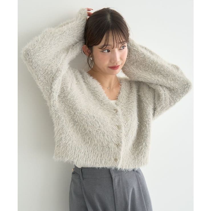 ミックスカラーラメニットカーディガン | earth music&ecology  | 詳細画像15 