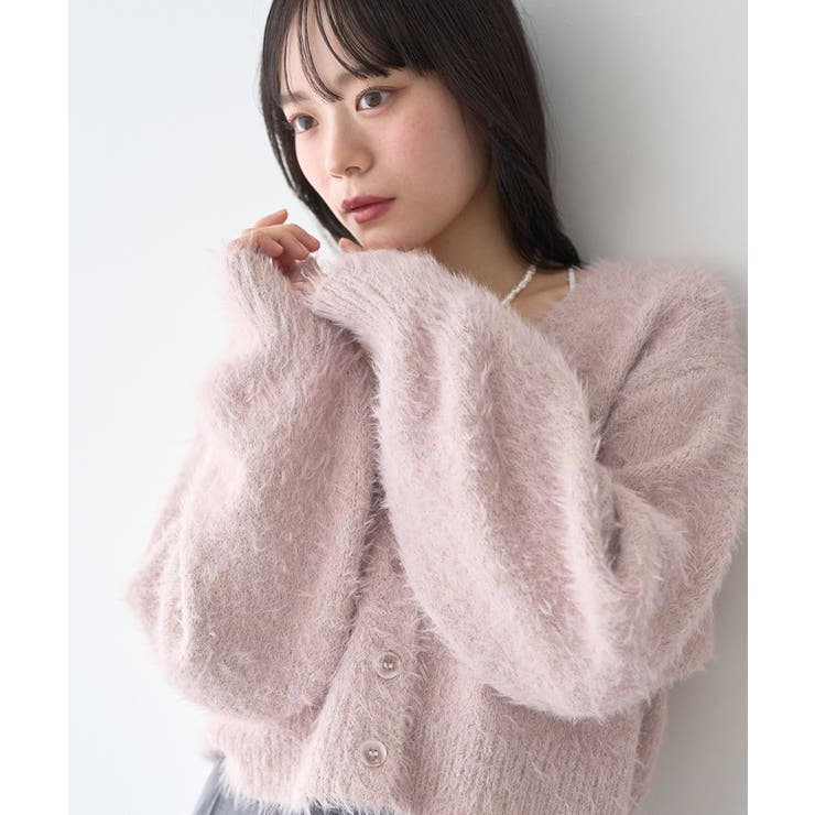 ミックスカラーラメニットカーディガン | earth music&ecology  | 詳細画像22 