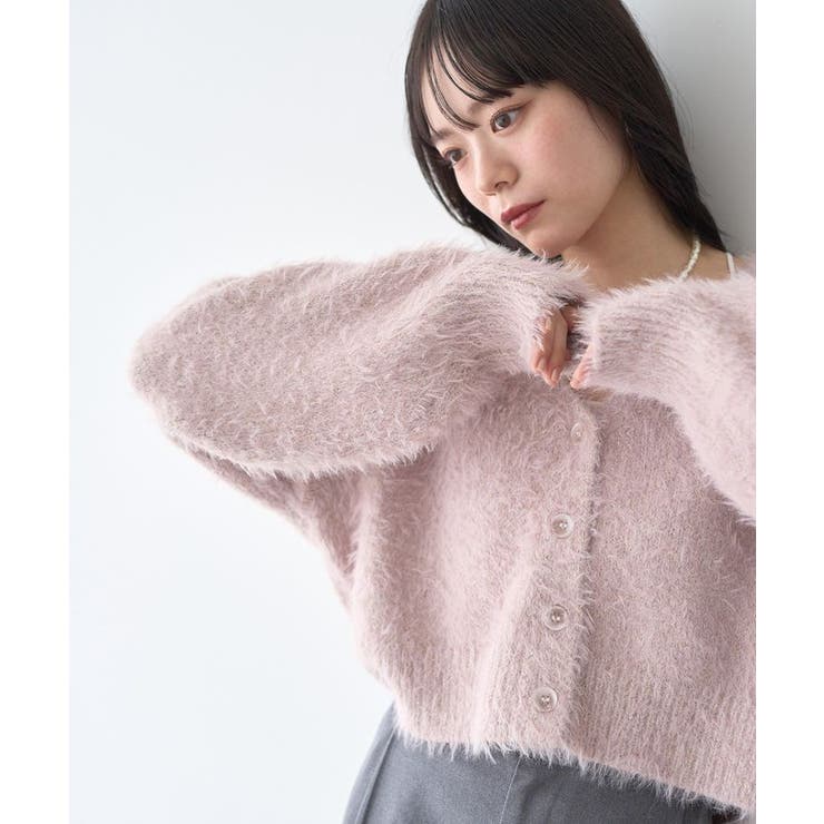 ミックスカラーラメニットカーディガン | earth music&ecology  | 詳細画像23 