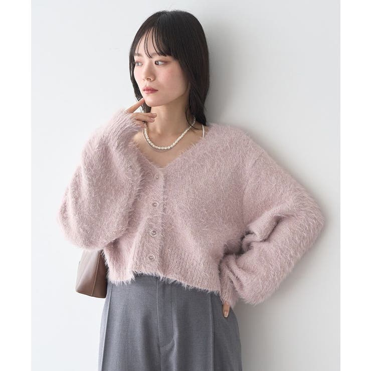 ミックスカラーラメニットカーディガン | earth music&ecology  | 詳細画像24 