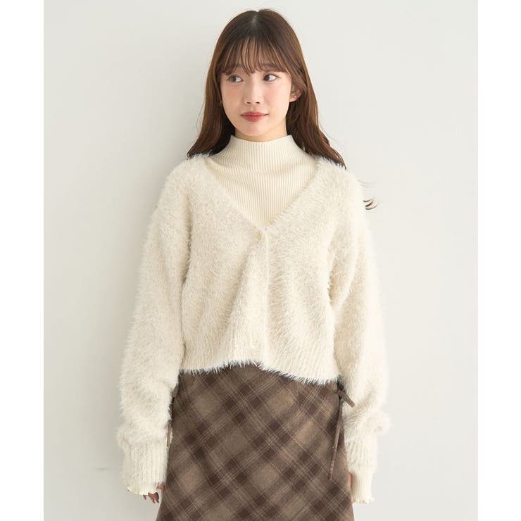 ミックスカラーラメニットカーディガン | earth music&ecology  | 詳細画像29 