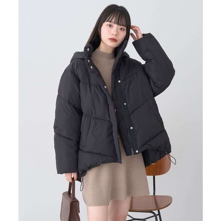 ウエストリブフレアニットミニワンピース | earth music&ecology  | 詳細画像7 