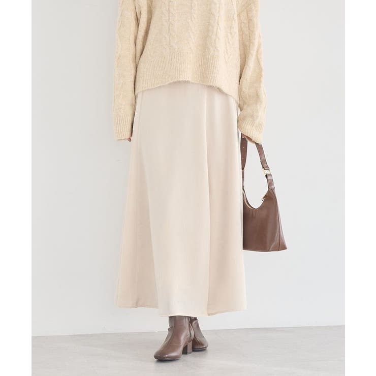 サテンフレアスカート | earth music&ecology  | 詳細画像18 