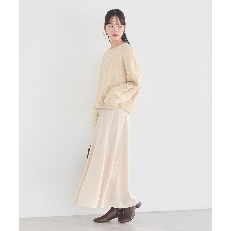 サテンフレアスカート | earth music&ecology  | 詳細画像22 