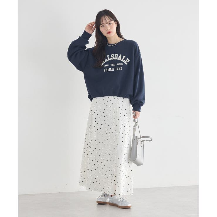 サテンフレアスカート | earth music&ecology  | 詳細画像13 