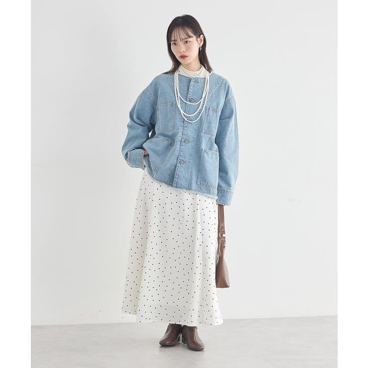 サテンフレアスカート | earth music&ecology  | 詳細画像15 