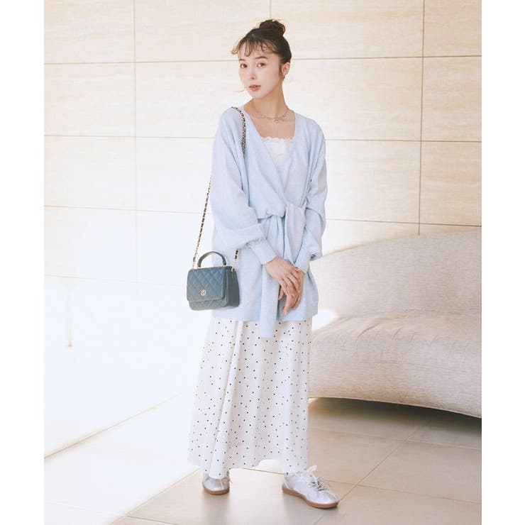 サテンフレアスカート | earth music&ecology  | 詳細画像5 