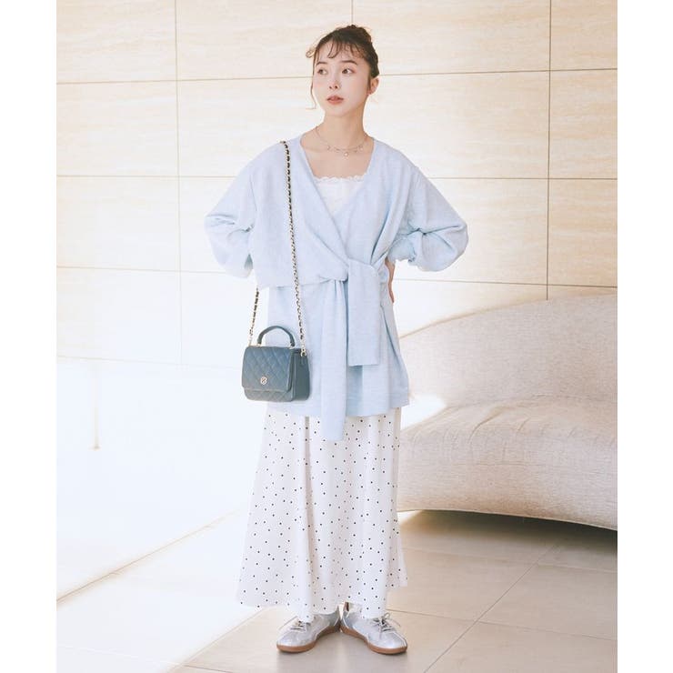 サテンフレアスカート | earth music&ecology  | 詳細画像6 