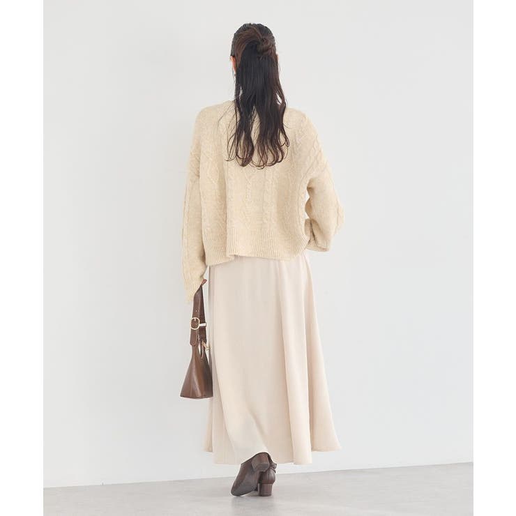 サテンフレアスカート | earth music&ecology  | 詳細画像24 