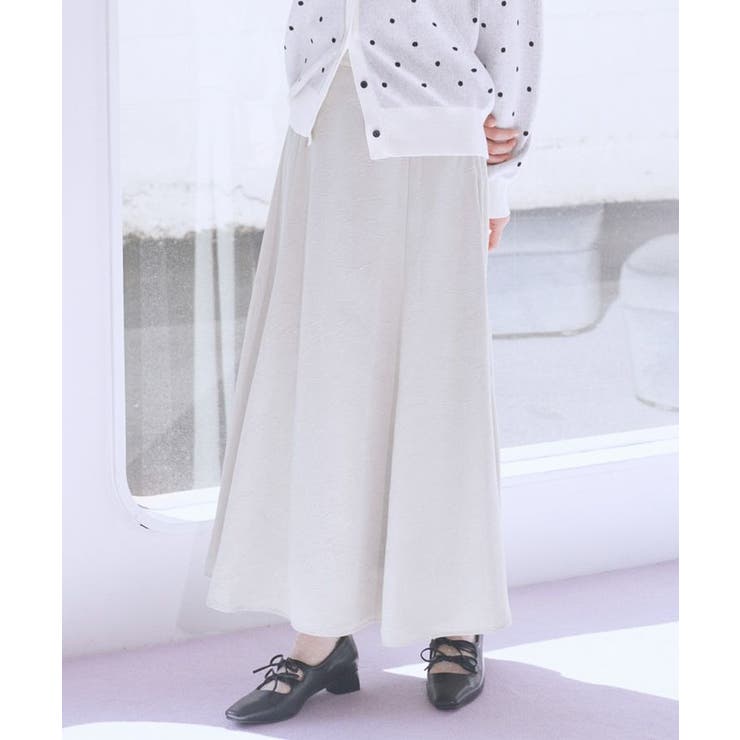 サテンフレアスカート | earth music&ecology  | 詳細画像25 