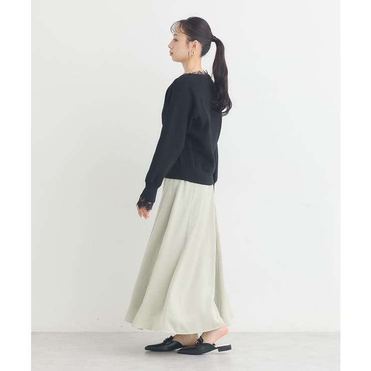 サテンフレアスカート | earth music&ecology  | 詳細画像30 