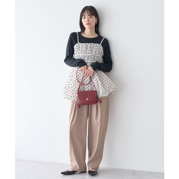 ドットバルーンキャミチュニック | earth music&ecology  | 詳細画像11 