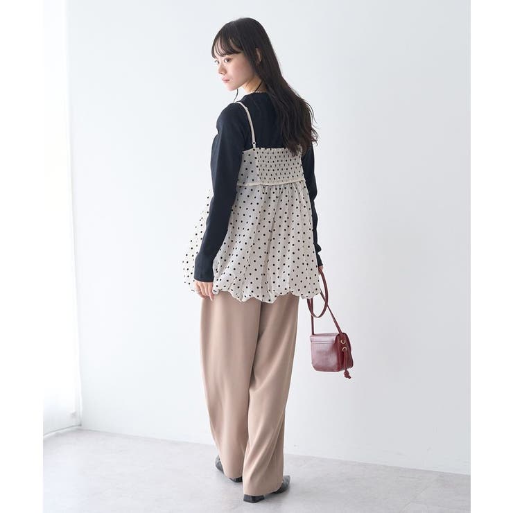 ドットバルーンキャミチュニック | earth music&ecology  | 詳細画像14 