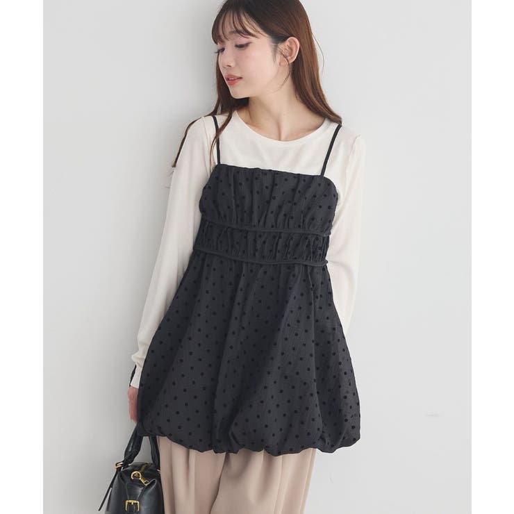 ドットバルーンキャミチュニック | earth music&ecology  | 詳細画像21 