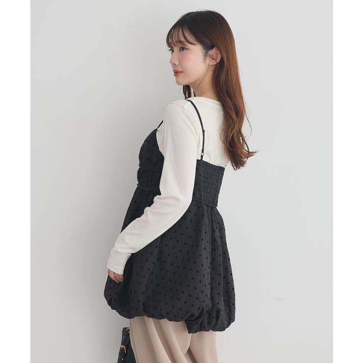 ドットバルーンキャミチュニック | earth music&ecology  | 詳細画像23 