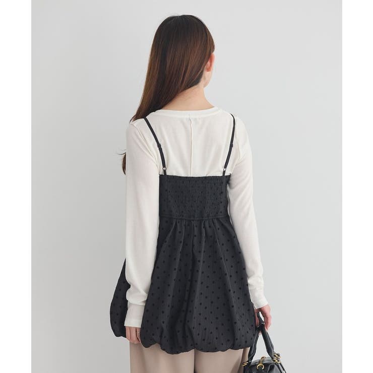 ドットバルーンキャミチュニック | earth music&ecology  | 詳細画像24 