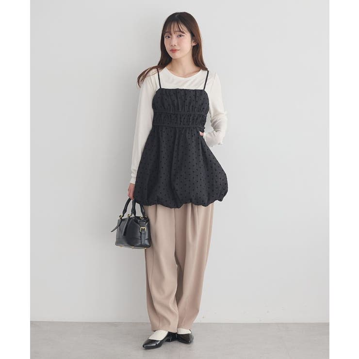 ドットバルーンキャミチュニック | earth music&ecology  | 詳細画像25 