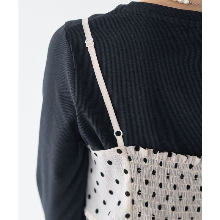 ドットバルーンキャミチュニック | earth music&ecology  | 詳細画像31 