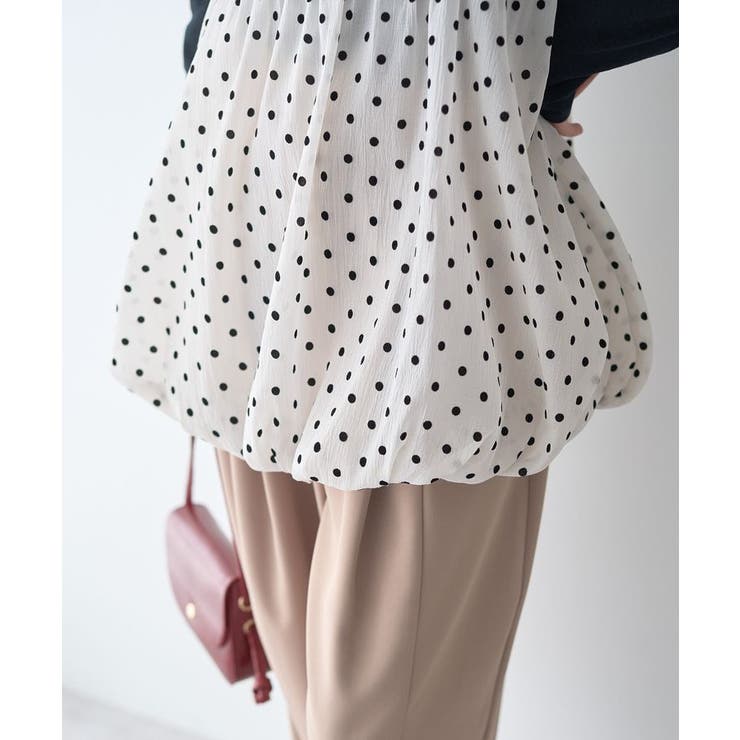 ドットバルーンキャミチュニック | earth music&ecology  | 詳細画像32 