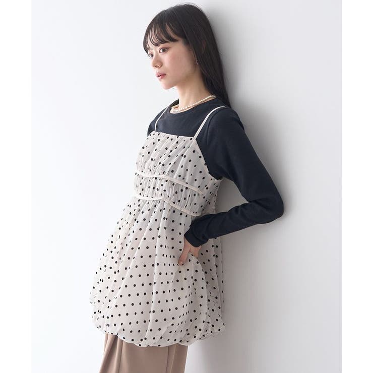 ドットバルーンキャミチュニック | earth music&ecology  | 詳細画像9 