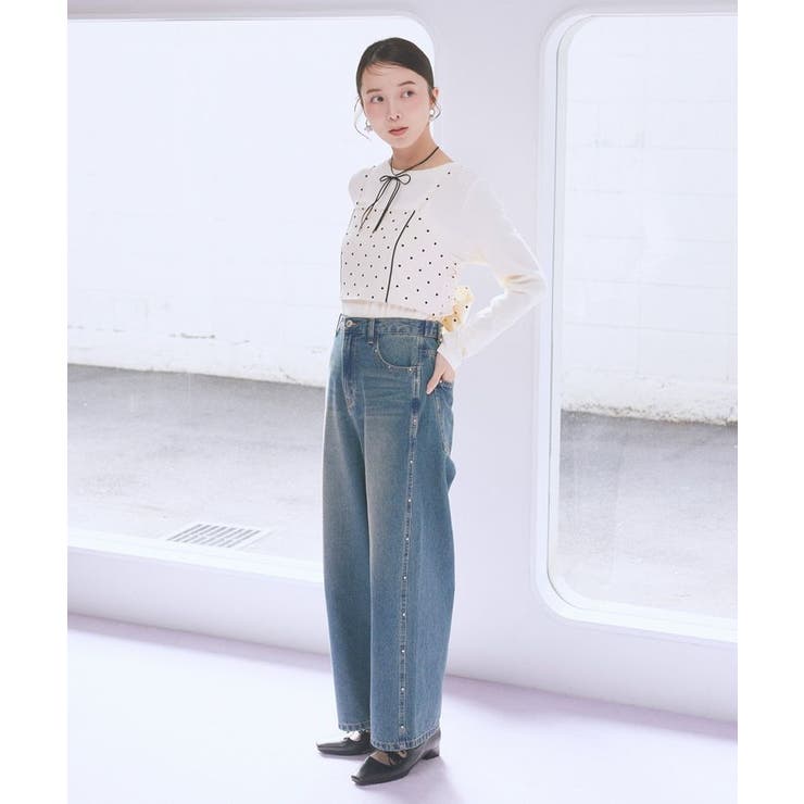 2WAYドットリボンビスチェ | earth music&ecology  | 詳細画像7 