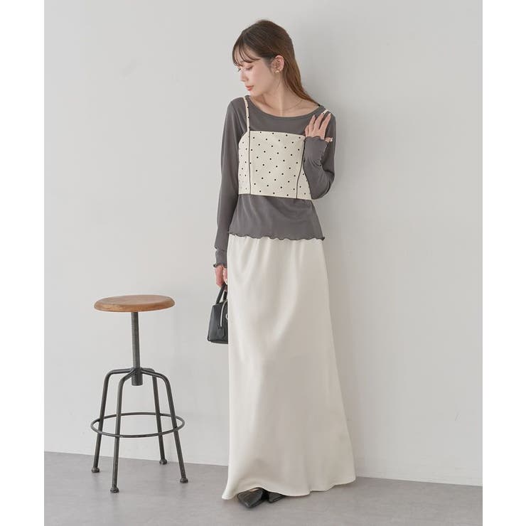 2WAYドットリボンビスチェ | earth music&ecology  | 詳細画像10 