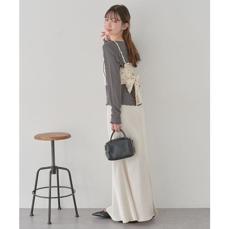 2WAYドットリボンビスチェ | earth music&ecology  | 詳細画像12 