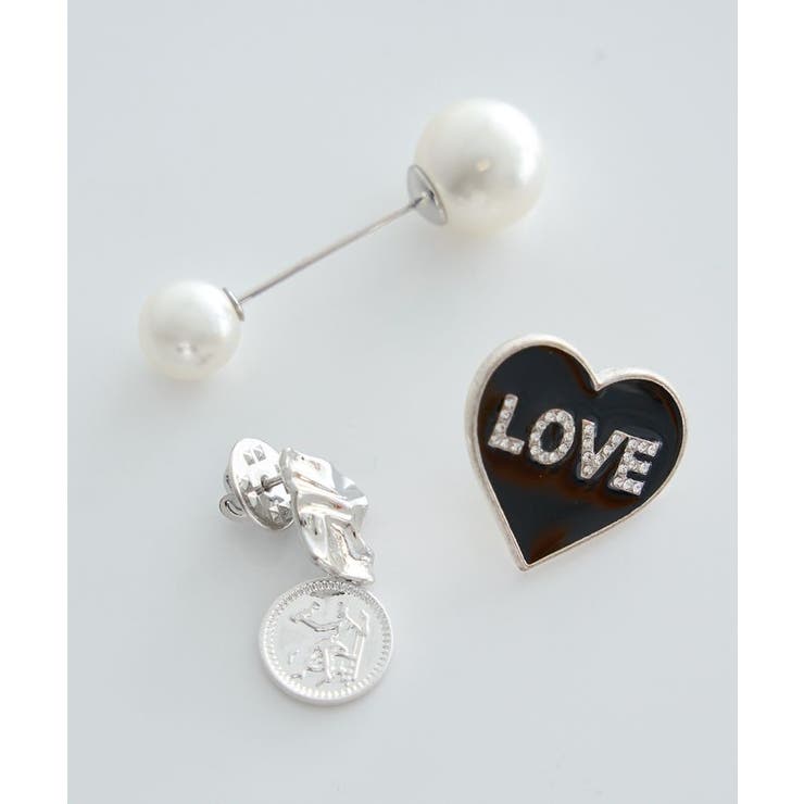 シルバー | ハッピーモチーフブローチセット | earth music&ecology 